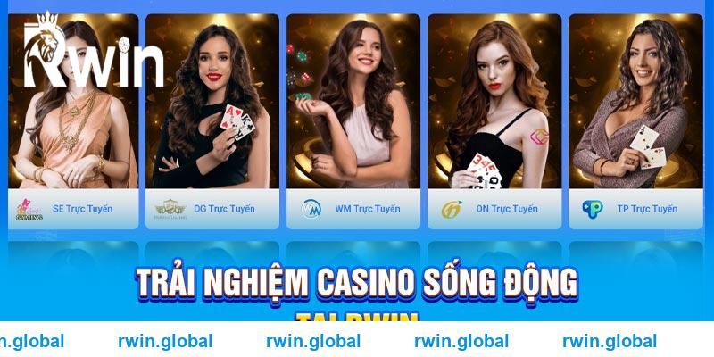 Trải nghiệm casino sống động tại RWIN